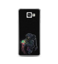 Uzay Kız Tasarım Süper Şeffaf Silikon Telefon Kılıfı Samsung A3 (2016)