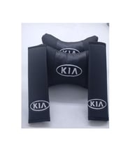 Kia Venga Koltuk başlığı uyumlu ortopedik yastık takımı ve kemer koruyucu kılıf - hediyelik set - Araca özel set