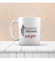 Edebiyat Öğretmeni özel Tasarım kupa Bardak (STD)