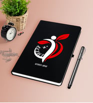 BK Gift Kişiye Özel Eczacı Siyah Defter Kalem Seti-4