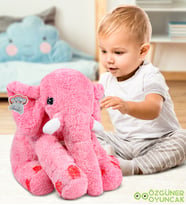 Uyku Arkadaşım 65 Cm Pembe Fil Peluş Fil (Pembe)