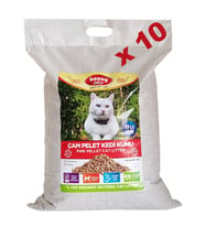 Bonny Nice Organik Çam Pelet Kedi Kumu 10 kg 17 l x 10 Paket