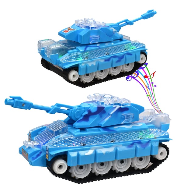 Otomatik Direksiyon Oyuncak Işıklı Savaş Ve Barış Tankı 24 Cm