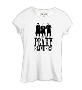 Peaky Blinders - Brothers Beyaz Kadın Tshirt
