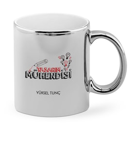 BK Gift Kişiye Özel Mesleki Tasarım Mühendisi Krom Kupa Bardak  2