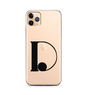 Iphone 11 Pro Max Harf Tasarımlı Telefon Kılıfı D-Harfi 