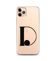 Iphone 11 Pro Max Harf Tasarımlı Telefon Kılıfı D-Harfi 
