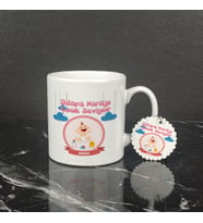 Bebek Hediyesi Kupa Bardak ve Anahtarlık Set 002