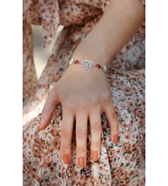 Kalp Model Bayan Gümüş Bileklik