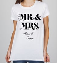 Kişiye Özel Mr. Mrs. Sevgili Tşörtü