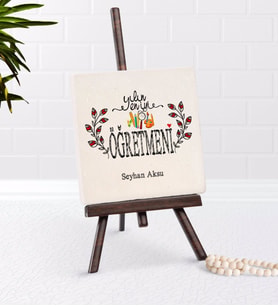 BK Gift Kişiye Özel Yılın En İyi Öğretmeni Şovaleli Doğal Taş-2 (Beyaz)