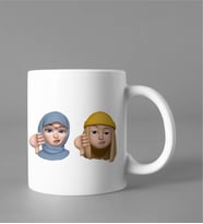 Emoji Kız Arkadaş Stiker Kupası