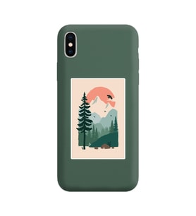 Koyu Yeşil Lansman Kılıf iPhone X