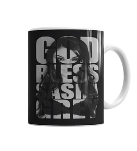 God Bless Sasha Grey Kupa Bardak Porselen