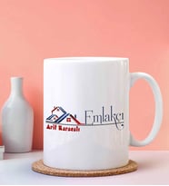 Kişiye Özel Emlakçı 3 Tasarımlı Beyaz Kupa