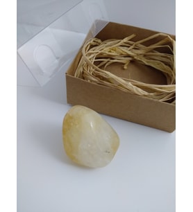 SİTRİN TAŞI BİBLO/ HAM DOĞALTAŞ BİBLO (40-45 gr)