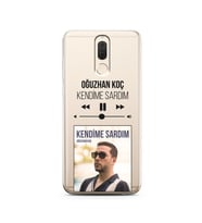 Oğuzhan Koç Mp3 Tasarımlı Süper Şeffaf Silikon Telefon Kılıfı Huawei Mate 10 Lit