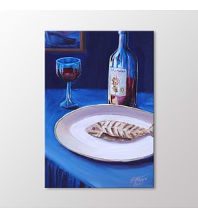 Arty Tablo Sofradaki Gemi 1 Tablo (Karışık)