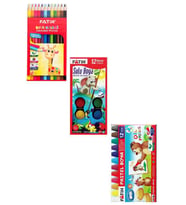 Fatih 12 li Kuru Boya + Sulu Boya + Pastel Boya 3lü Set 