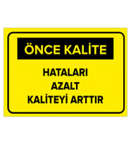 MIGNATIS - Hataları Azalt Kaliteyi Arttır Levhası - Sac Malzeme 50x70cm
