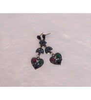 Hdmarketim Vintage Hürrem Sultan Otantik Sallantılı Küpe Taşlı