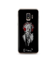 Einstein Tasarım Süper Şeffaf Silikon Telefon Kılıfı Samsung J2 Core