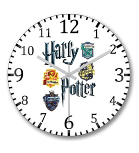 Harry Potter 2 Duvar Saati Bombeli Gercek Cam