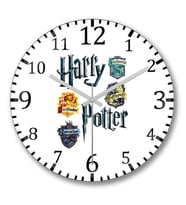 Harry Potter 2 Duvar Saati Bombeli Gercek Cam