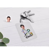 BK Gift Kişiye Özel Erkek Eczacı Karikatürlü Şeffaf Pleksi Anahtarlık-2 (Beyaz)