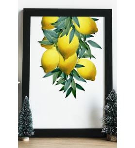 Limon Dalı Ahşap 24x33 cm Tasarım Çerçeve
