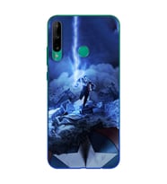 Kaptan Amerika Tasarım Süper Şeffaf Silikon Telefon Kılıfı Huawei P40 Lite E