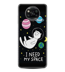 Kılıfland Xiaomi Poco X3 Kılıf Silikon Resimli Kapak I Need My Space Stok 918