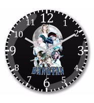 Bts Moon Bangtan Duvar Saati Bombeli Gercek Cam