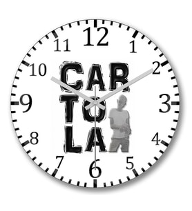 Cartola Duvar Saati Bombeli Gercek Cam