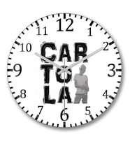 Cartola Duvar Saati Bombeli Gercek Cam