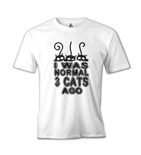 Normal 3 Cats Ago Beyaz Erkek Tshirt