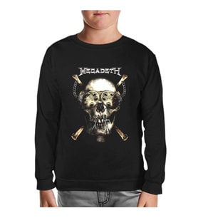 Megadeth - Vic 3 Siyah Çocuk Sweatshirt