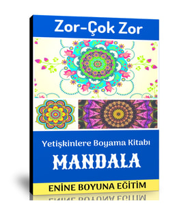 Zor -Çok Zor Mandala Boyama Kitabı