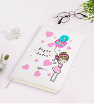 BK Gift Kişiye Özel Kadınlar Günü Tasarımlı Beyaz Defter-8