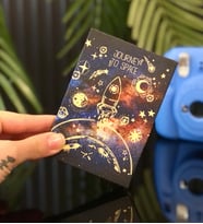 Kişiye Özel 6 Fotoğraflı Space Roket Tasarımlı Mini Albüm