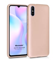 Microsonic Matte Silicone Xiaomi Redmi 9A Kılıf Gold