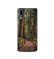 Orman Yol Tasarımlı Süper Şeffaf Silikon Telefon Kılıfı Huawei P20   