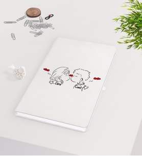 BK Gift Kişiye Özel Sevgililer Günü Beyaz Defter-103