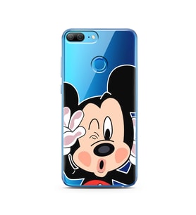 Mickey Tasarımlı Süper Şeffaf Silikon Telefon Kılıfı Huawei Honor 9 Lite