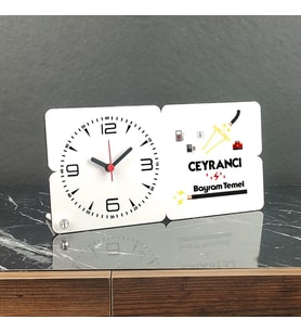 Ceyrancı Ahşap Masa Saati
