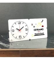 Ceyrancı Ahşap Masa Saati