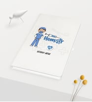 BK Gift Kişiye Özel Hemşir Temalı Beyaz Defter - 1