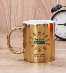 Okul Öncesi Öğretmeni Gold Kupa Bardak