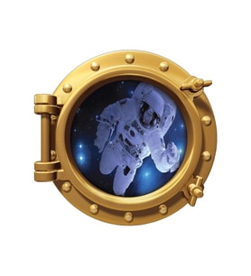Renkselart Uzay Gemisi, Astronot Duvar Sticker-312