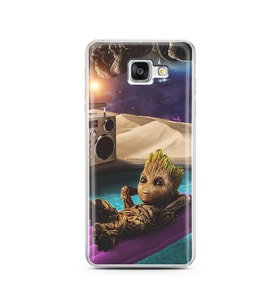 Baby Groot Tasarım Süper Şeffaf Silikon Telefon Kılıfı Samsung A5 (2016)